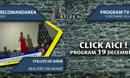 Program TV 19 decembrie 2016 si Recomandarea zilei