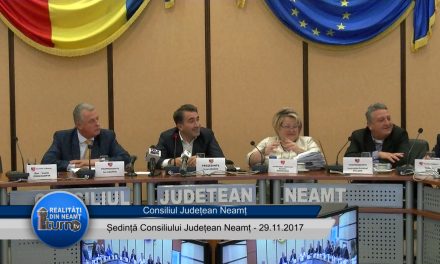 Ședința ordinară a Consiliului Județean Neamț din 29 11 2017