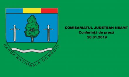 Conferință de presă Garda Naționala de Mediu- COMISARIATUL JUDEȚEAN NEAMȚ – 28.01.2019