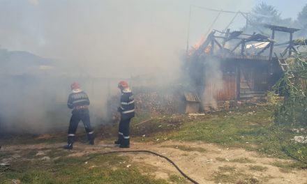 Incendiu adapost animale in localitatea Secuieni