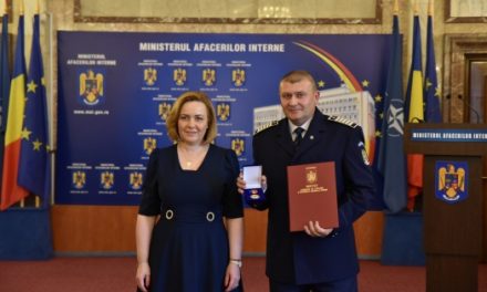 Polițist din Neamț distins cu Emblema de Onoare a Ministerului Afacerilor Interne!