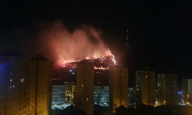 Incendiu pe Muntele Pietricica (video) actualizată