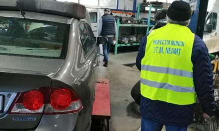 Activităţi de verificare ale ITM Neamţ  la angajatori din domeniul întreţinerea şi repararea autovehiculelor